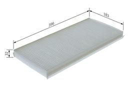 Filtre, air de l'habitacle BOSCH 1987435118