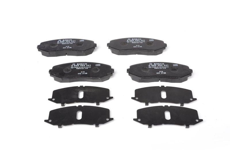 Kit de plaquettes de frein, frein à disque BOSCH 0 986 494 241