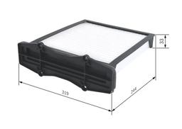 Filtre, air de l'habitacle BOSCH 1987432116