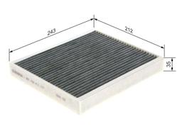 Filtre, air de l'habitacle BOSCH 1 987 432 411