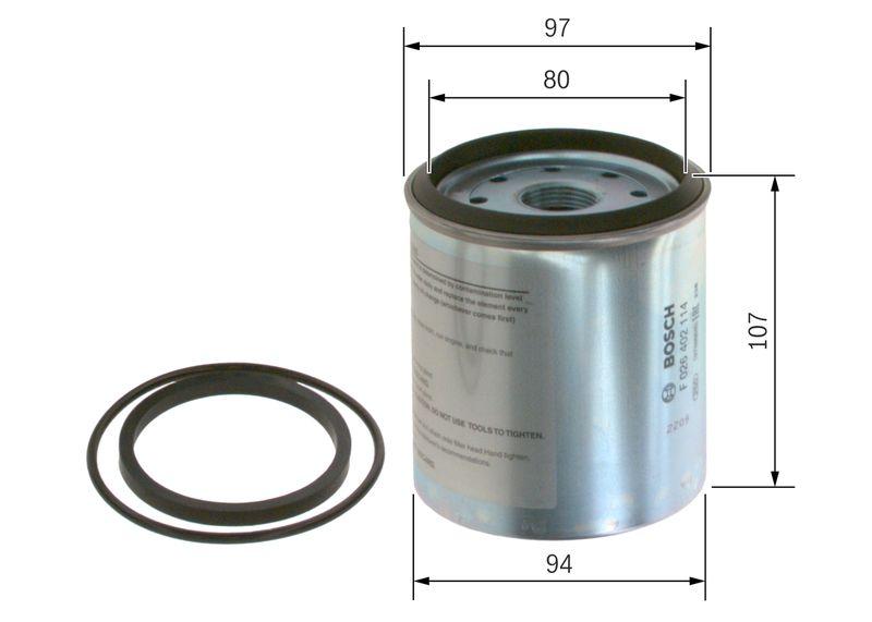 Filtre à carburant BOSCH F 026 402 114