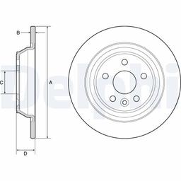 Disque de frein DELPHI BG4804C
