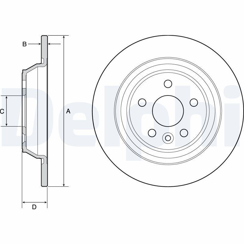 Disque de frein DELPHI BG4804C