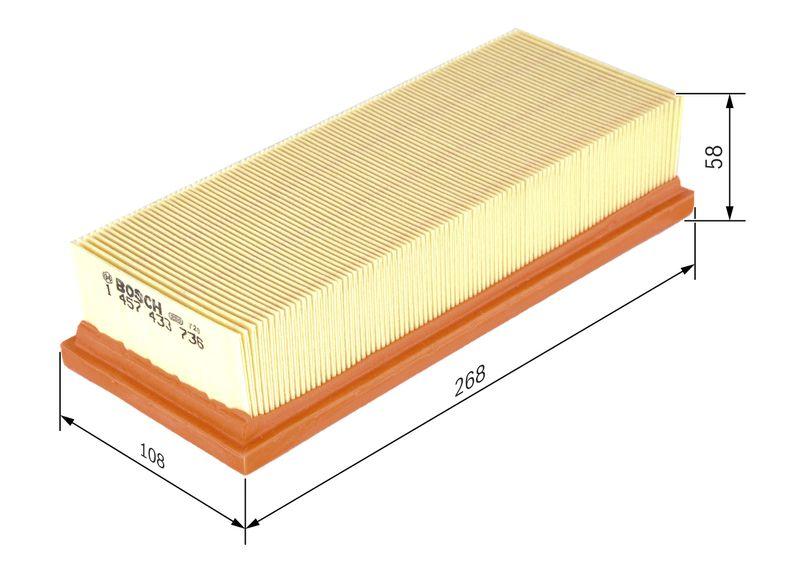Filtre à air BOSCH 1 457 433 736