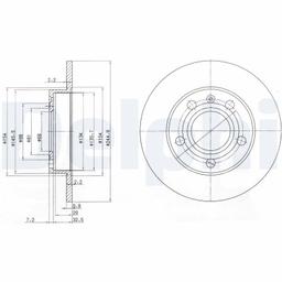 Disque de frein DELPHI BG2753C