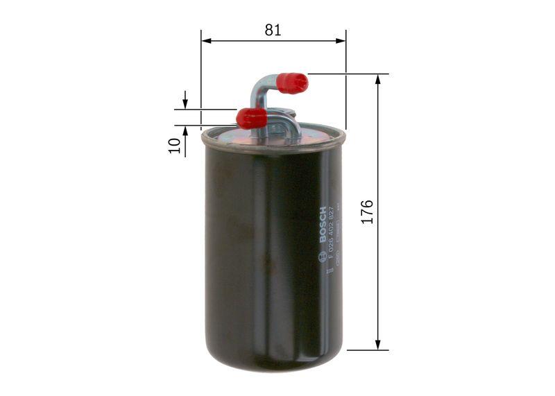 Filtre à carburant BOSCH F026402827