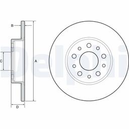 Disque de frein DELPHI BG4655C