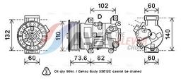 Compresseur, climatisation AVA QUALITY COOLING TOAK683