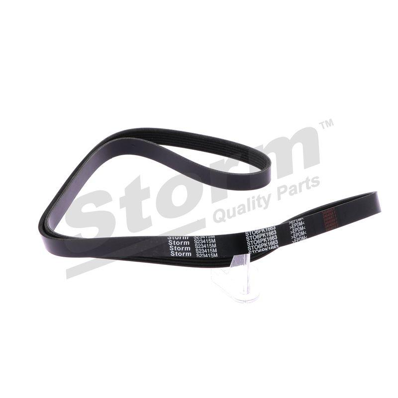 Courroie trapézoïdale à nervures STORM QUALITY PARTS STO6PK1663