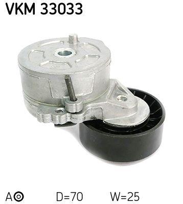 Tendeur de courroie, courroie trapézoïdale à nervures SKF VKM 33033