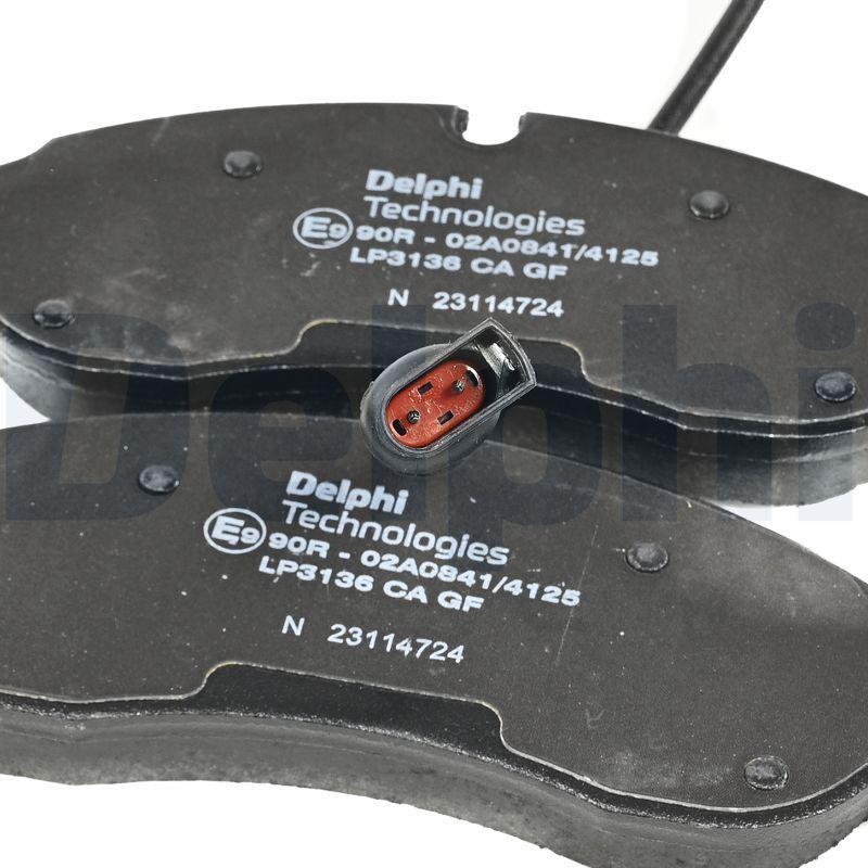 Kit de plaquettes de frein, frein à disque DELPHI LP3136