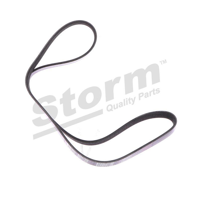 Courroie trapézoïdale à nervures STORM QUALITY PARTS STO6PK1125