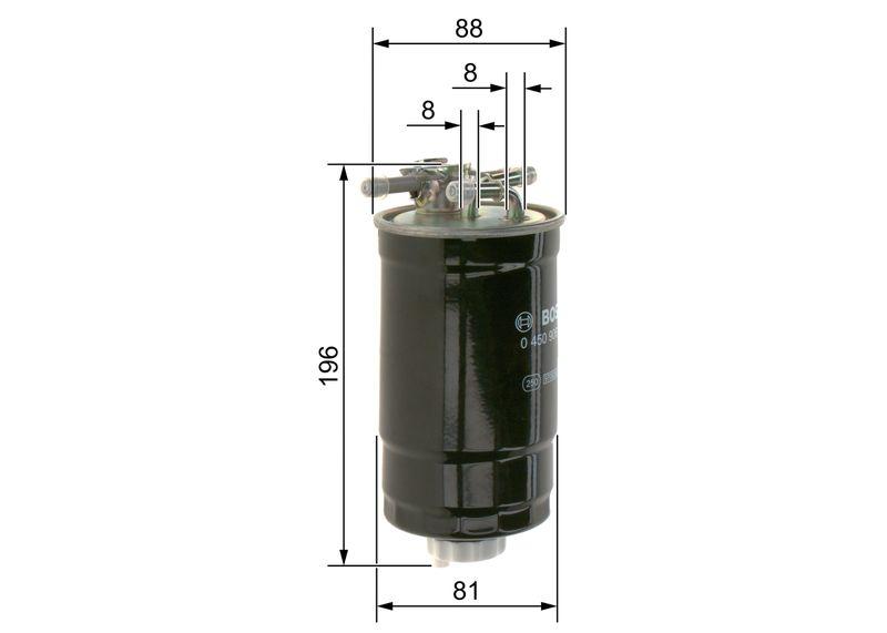 Filtre à carburant BOSCH 0 450 906 295