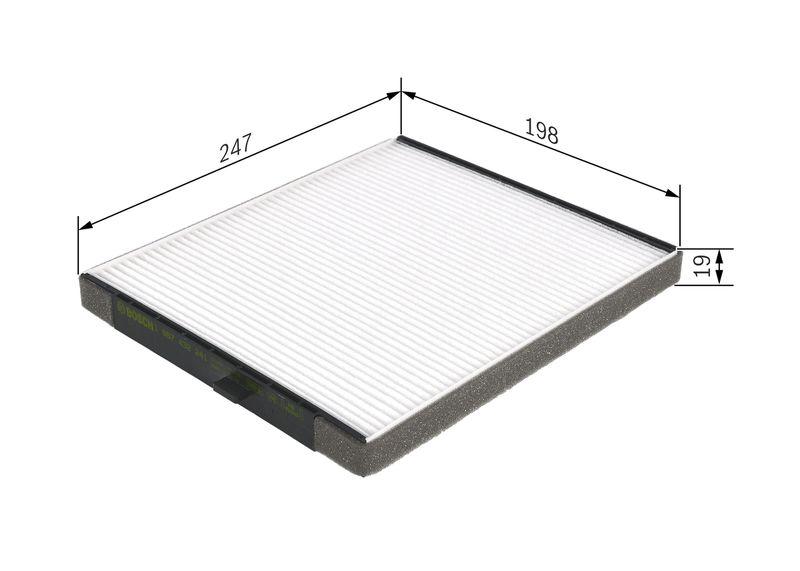 Filtre, air de l'habitacle BOSCH 1 987 432 241