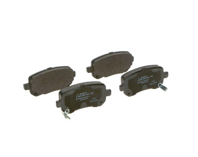 Kit de plaquettes de frein, frein à disque BOSCH 0 986 494 496