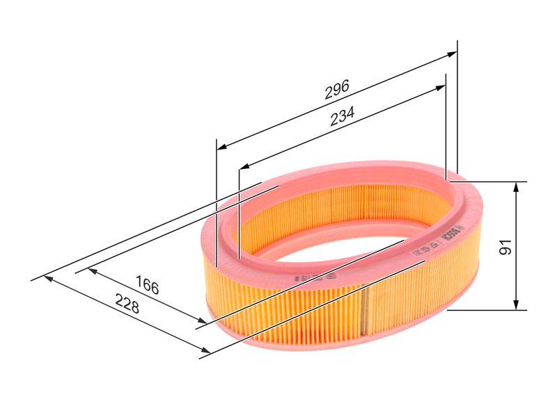Filtre à air BOSCH 1 457 433 311