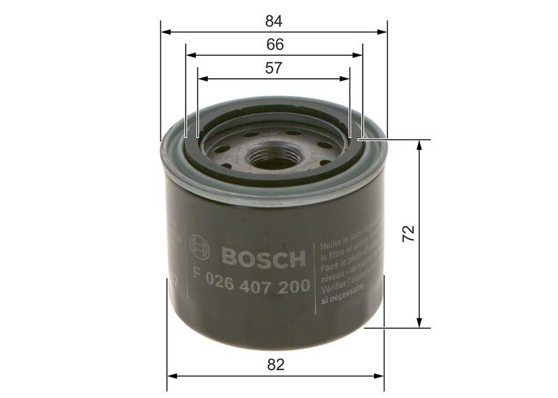 Filtre à huile BOSCH F026407200