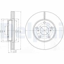 Disque de frein DELPHI BG4234C