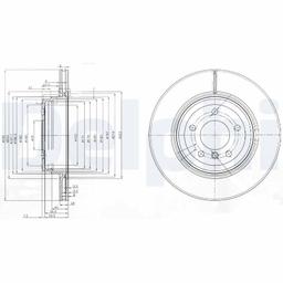 Disque de frein DELPHI BG3961
