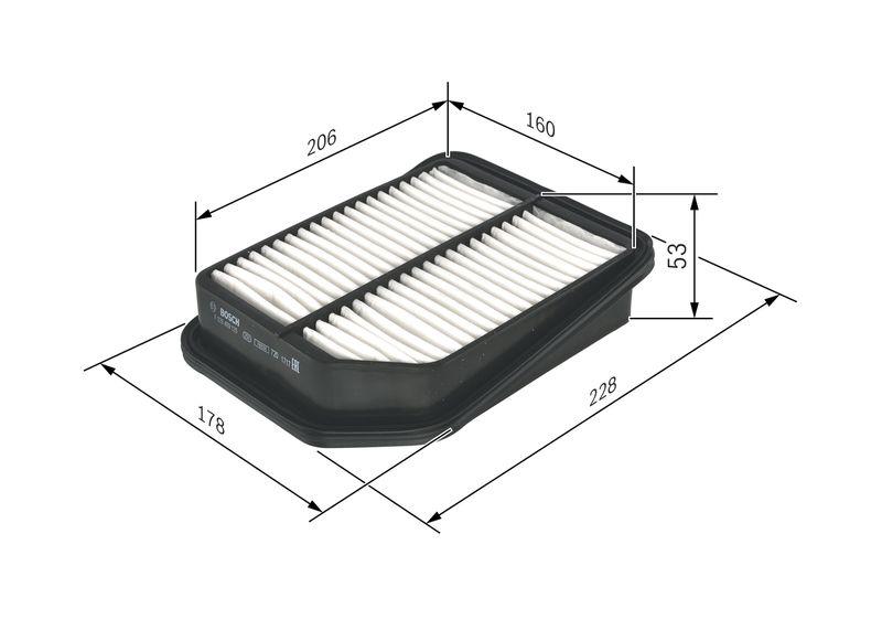 Filtre à air BOSCH F 026 400 125