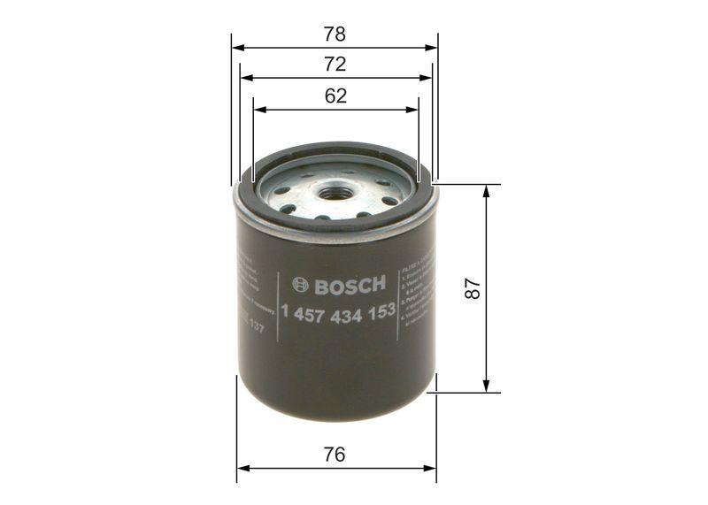 Filtre à carburant BOSCH 1 457 434 153