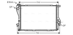 Radiateur, refroidissement du moteur AVA QUALITY COOLING BWA2233