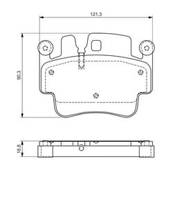 Kit de plaquettes de frein, frein à disque BOSCH 0986494281
