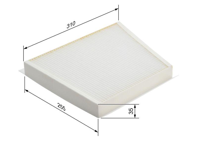 Filtre, air de l'habitacle BOSCH 1 987 432 081