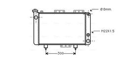 Radiateur, refroidissement du moteur AVA QUALITY COOLING RT2001