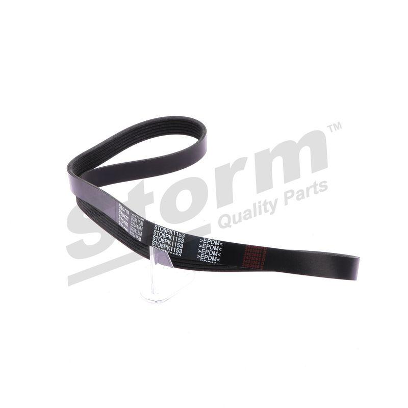 Courroie trapézoïdale à nervures STORM QUALITY PARTS STO6PK1153
