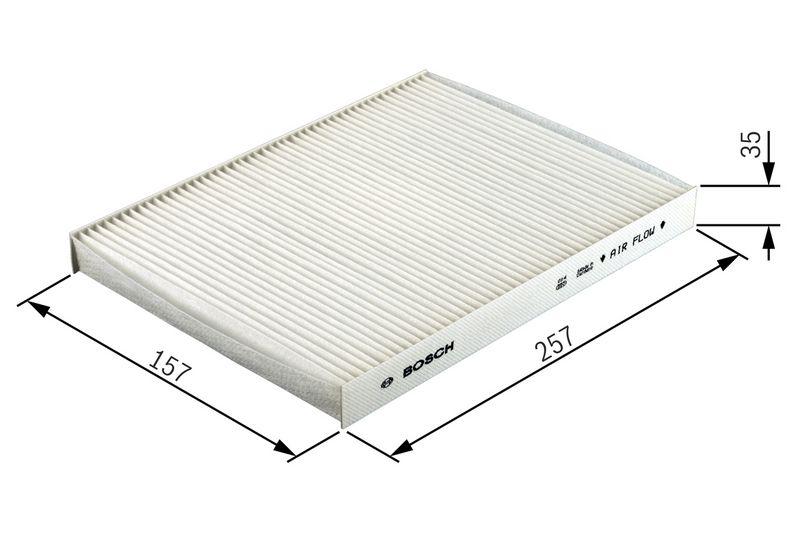 Filtre, air de l'habitacle BOSCH 1987432327