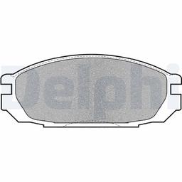 Kit de plaquettes de frein, frein à disque DELPHI LP983