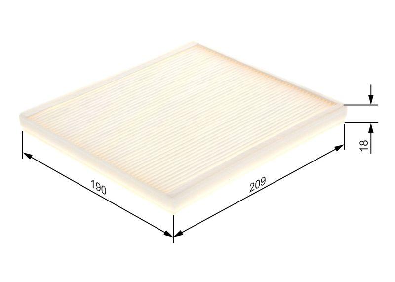 Filtre, air de l'habitacle BOSCH 1 987 432 084