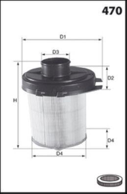 Filtre à air MECAFILTER EL1820