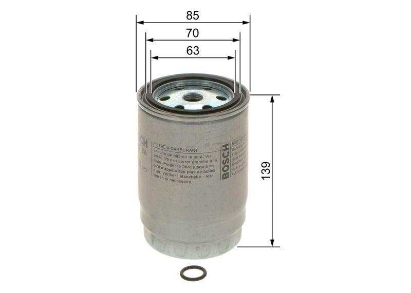 Filtre à carburant BOSCH F 026 402 255