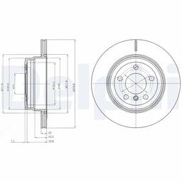 Disque de frein DELPHI BG4168