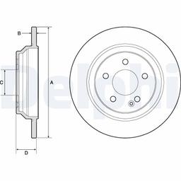Disque de frein DELPHI BG4811C