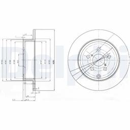 Disque de frein DELPHI BG3912