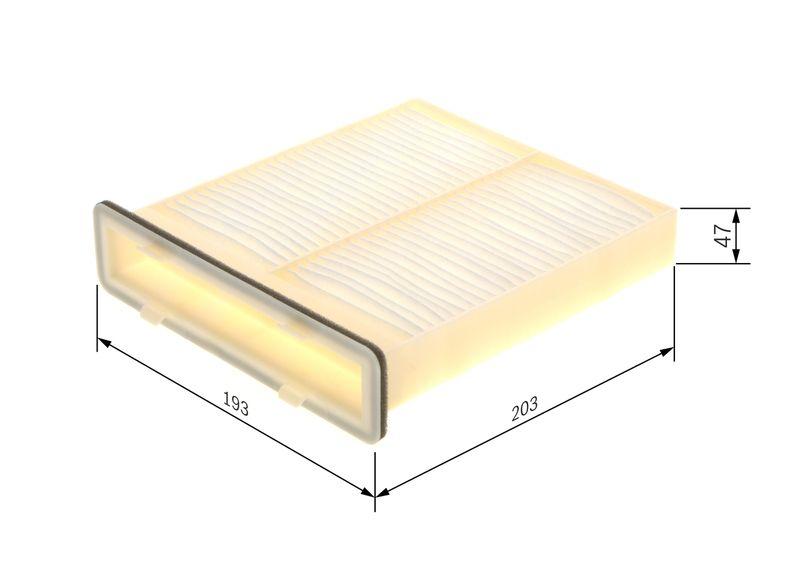 Filtre, air de l'habitacle BOSCH 1 987 435 037