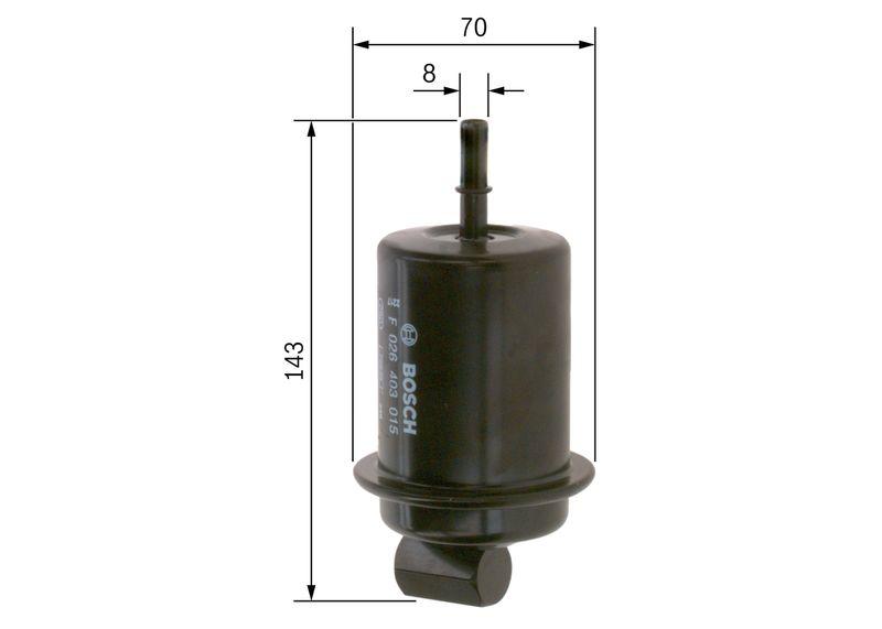 Filtre à carburant BOSCH F 026 403 015