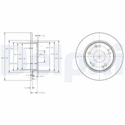 Disque de frein DELPHI BG4118C