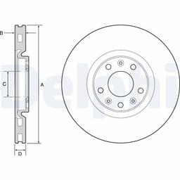 Disque de frein DELPHI BG4457