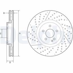 Disque de frein DELPHI BG9229C