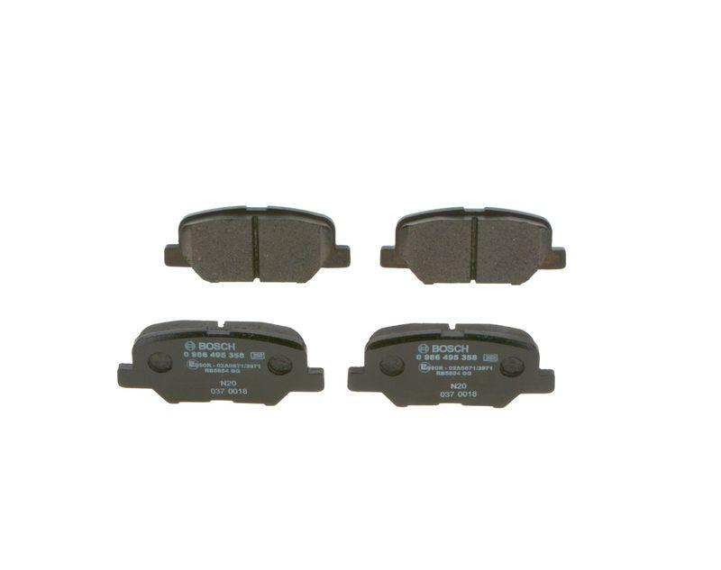 Kit de plaquettes de frein, frein à disque BOSCH 0 986 495 358