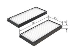 Filtre, air de l'habitacle BOSCH 1987432260