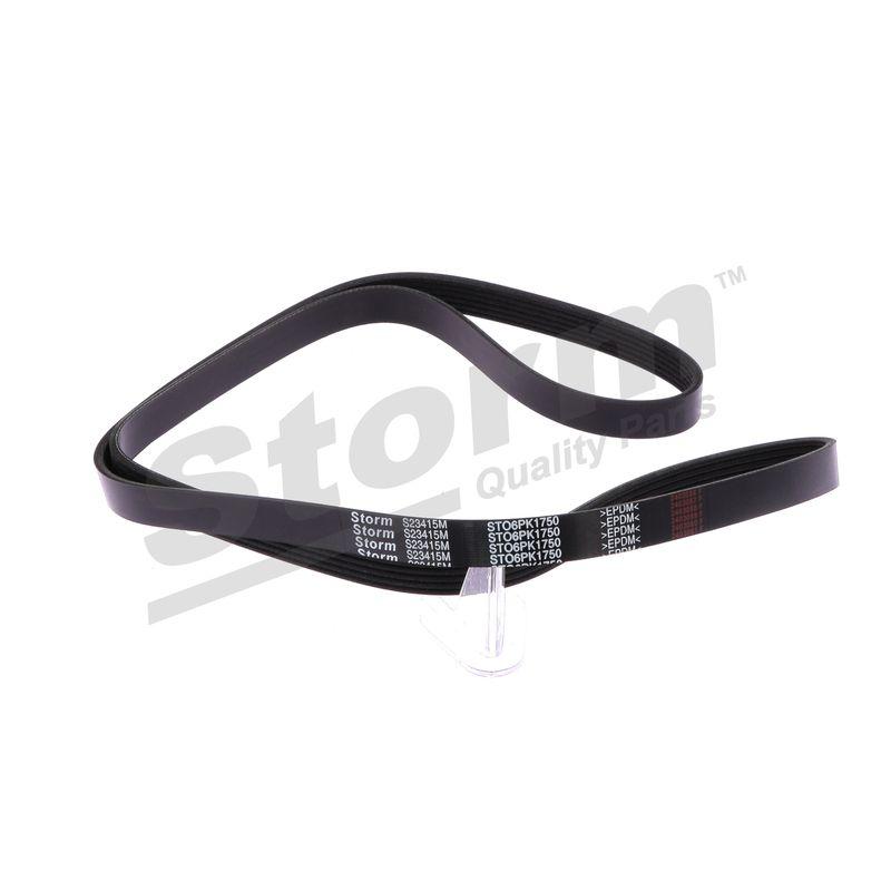 Courroie trapézoïdale à nervures STORM QUALITY PARTS STO6PK1750