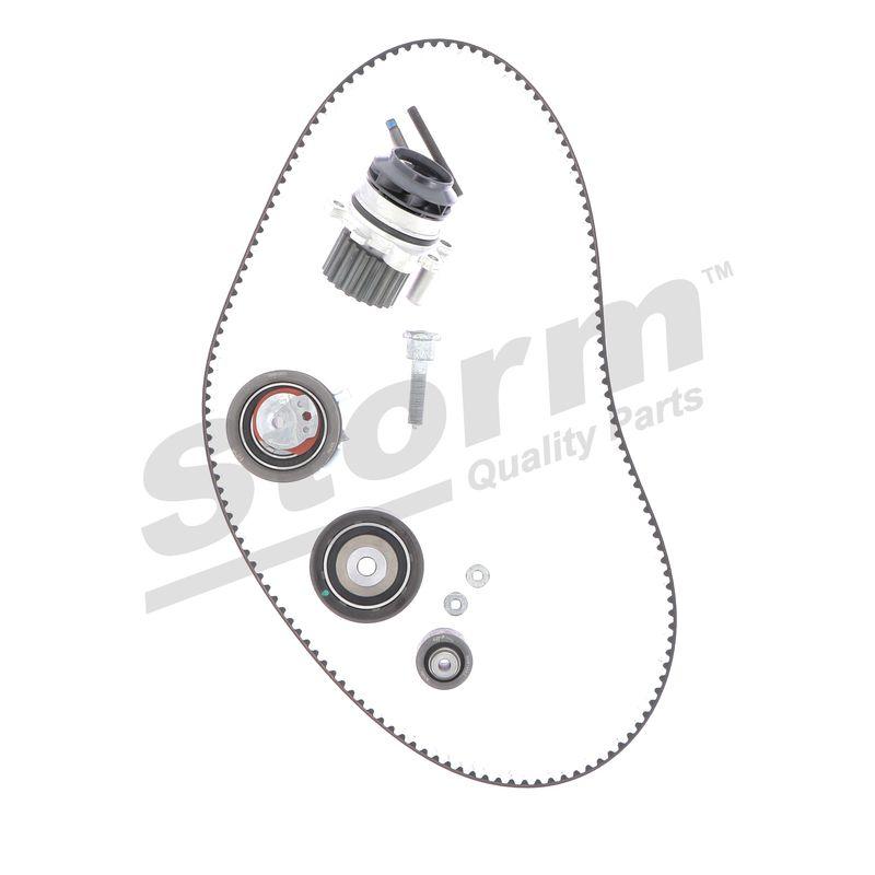 Pompe à eau + kit de courroie crantée STORM QUALITY PARTS 5550732KP