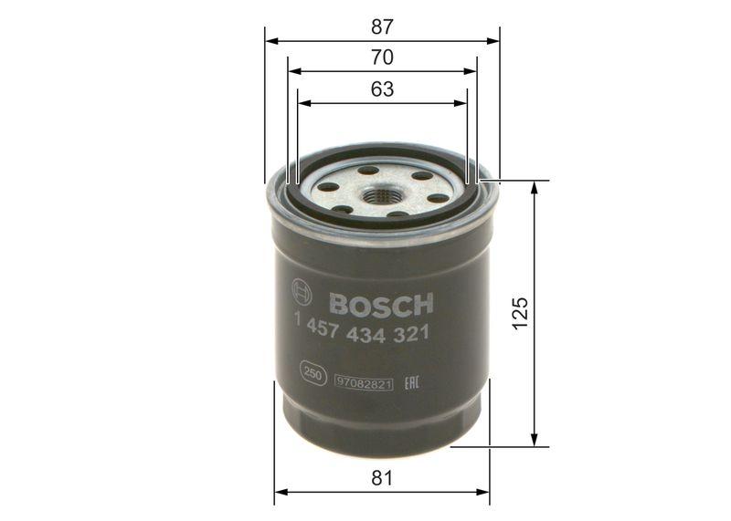 Filtre à carburant BOSCH 1457434321