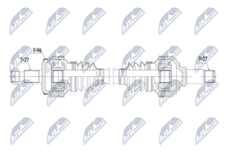 Arbre de transmission NTY NPW-ME-211