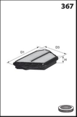 Filtre à air MECAFILTER ELP9234